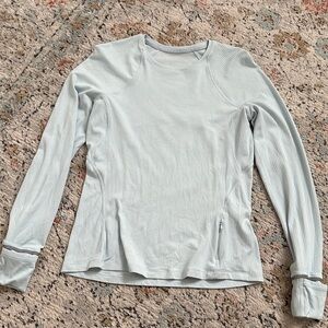 Women's Light Blue Lululemon Long Sleeve Top
